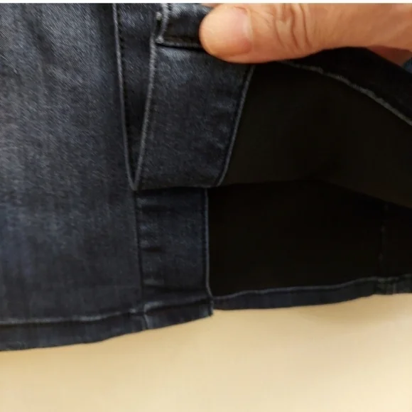 CELEBRITY PINK Dark Wash Mini Button Down Denim Skirt - Picture 5 of 11